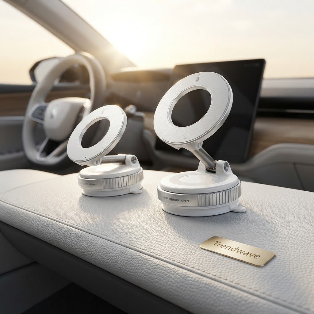 Magnetic Car Phone Holder – Foldable & Adjustable - Pet | Trendwave
